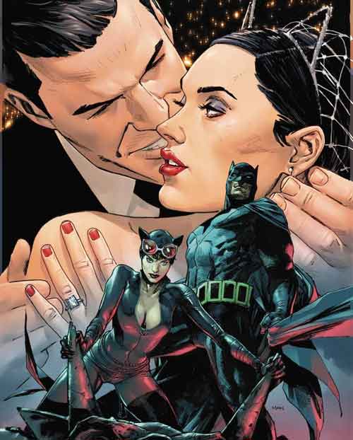 Batman 50 True Romance variant by Clay Mann