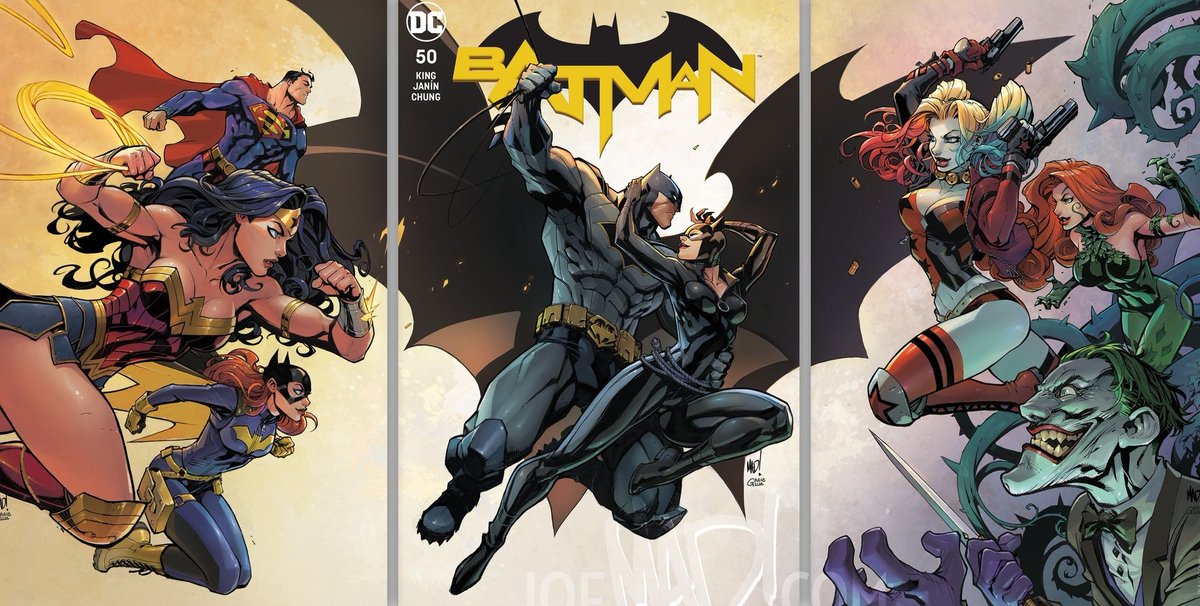 Batman 50 triptych variants by Joe Madureira
